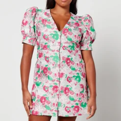 Dresses|Dresses|Ganni Floral-Jacquard Mini Dress - EU 34/UK 6