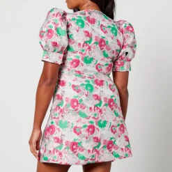 Dresses|Dresses|Ganni Floral-Jacquard Mini Dress - EU 34/UK 6