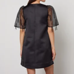 Dresses|Dresses|Coach Ganni Fringed Organza Mini Dress - UK 6