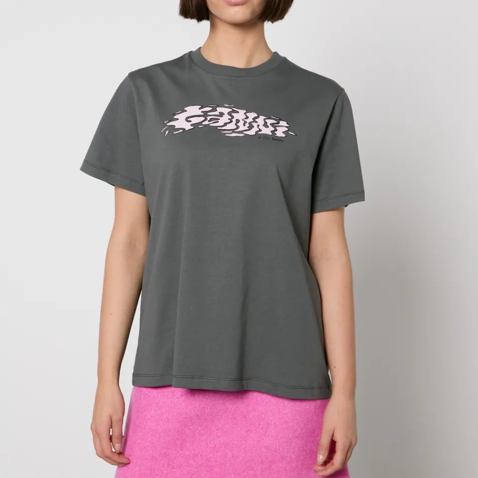 Loungewear|T-Shirts And Tops|Dr. Martens Ganni Future Printed Cotton-Jersey T-Shirt - XS