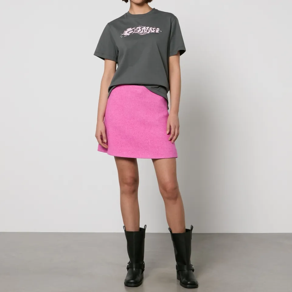 Loungewear|T-Shirts And Tops|Dr. Martens Ganni Future Printed Cotton-Jersey T-Shirt - XS