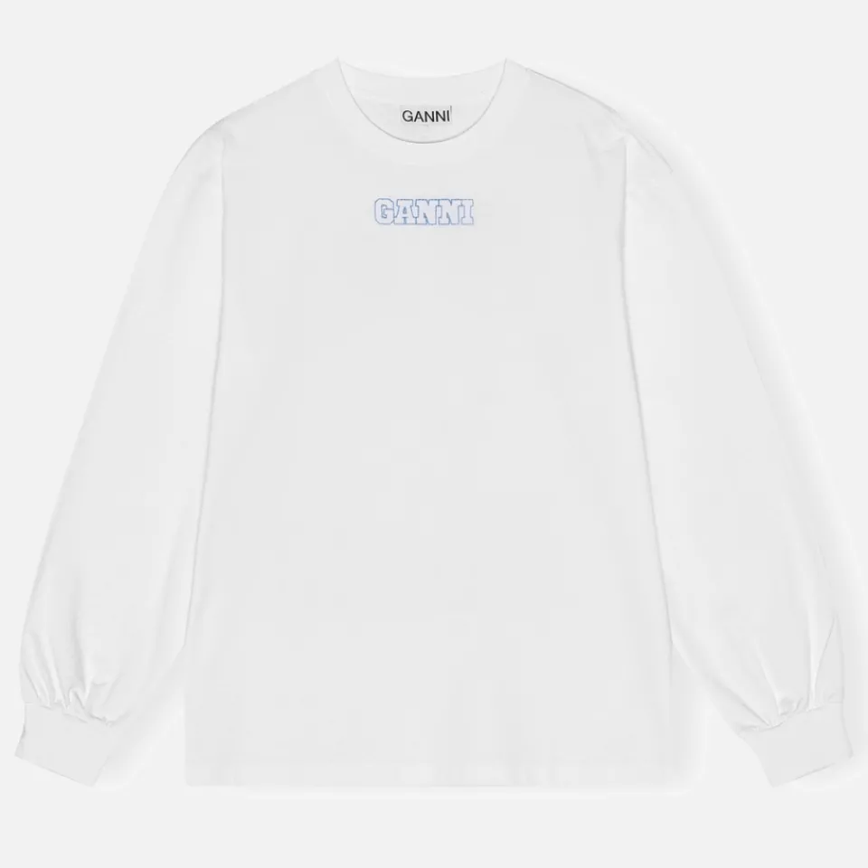 Loungewear|T-Shirts And Tops|Maison Kitsuné Ganni Future Rose Cotton-Jersey T-shirt - XL