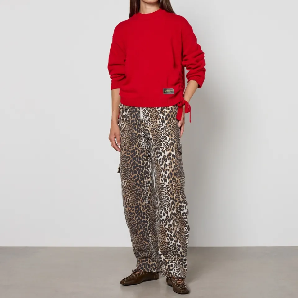 Loungewear|Knitwear|Ganni Future Wool-Blend Oversized O-Neck Jumper - XXS/XS