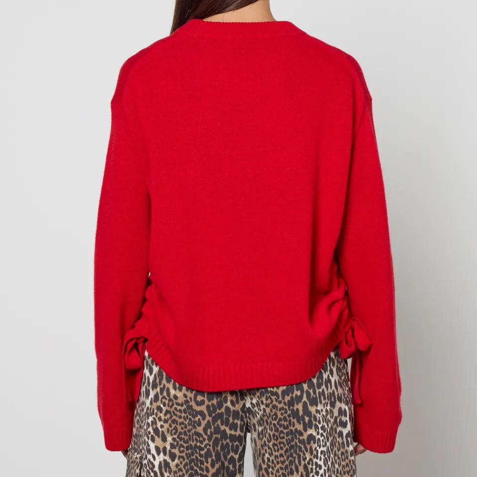 Loungewear|Knitwear|Ganni Future Wool-Blend Oversized O-Neck Jumper - XXS/XS