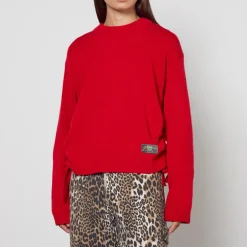 Loungewear|Knitwear|Ganni Future Wool-Blend Oversized O-Neck Jumper - XXS/XS