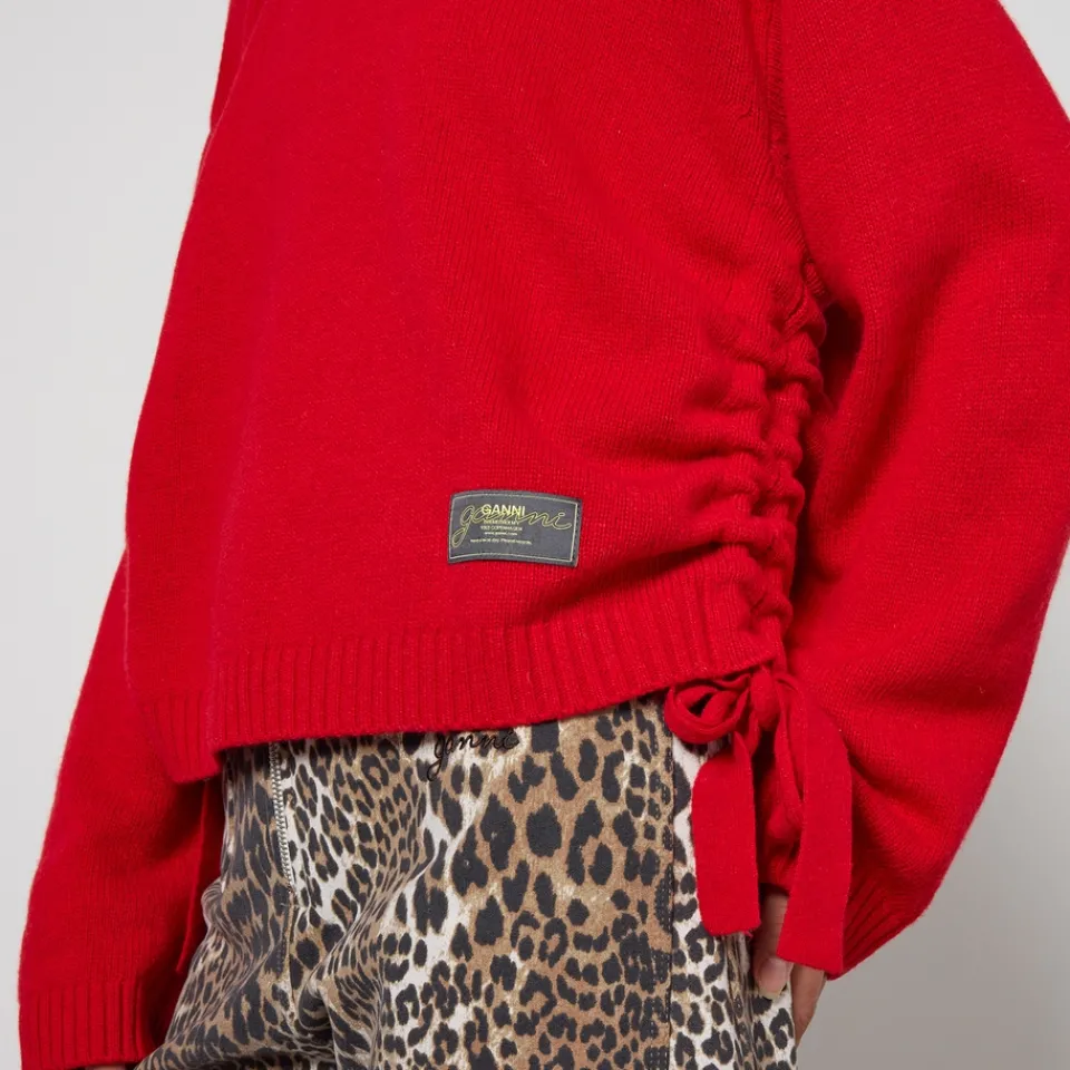 Loungewear|Knitwear|Ganni Future Wool-Blend Oversized O-Neck Jumper - XXS/XS