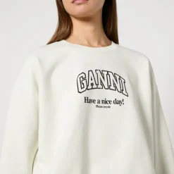Loungewear|Sweatshirts|Ganni Isoli Organic Cotton-Jersey Oversized Sweatshirt - XXS/XS