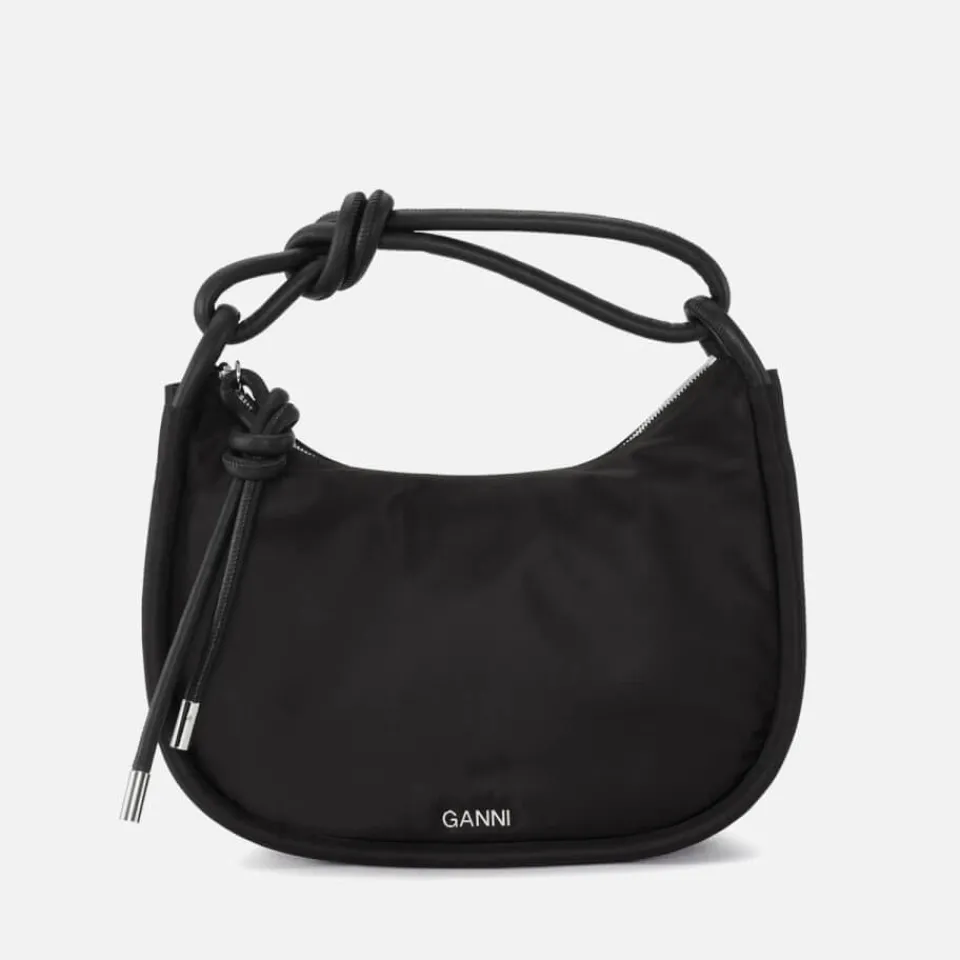 Bags|Dr. Martens Ganni Knot Leather-Trimmed Recycled Shell Bag