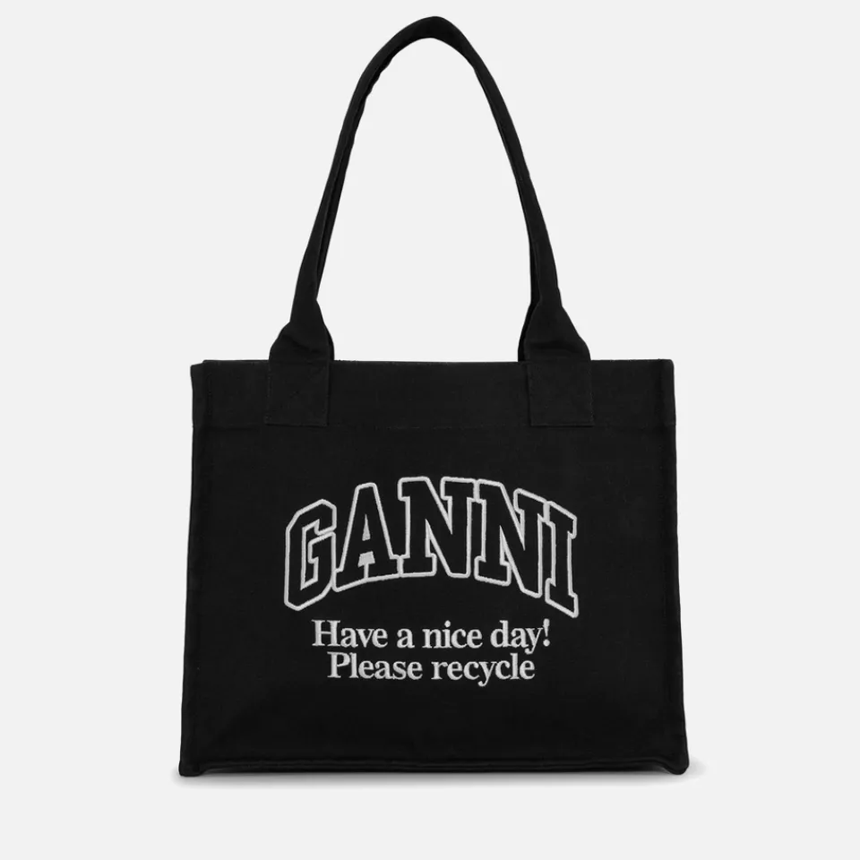 Holiday Bags|Bags|Dr. Martens Ganni Large Easy Shopper Cotton-Canvas Tote Bag
