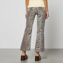 Jeans|Dr. Martens Ganni Leopard-Print Cotton-Blend Denim Jeans - W26