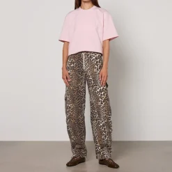 Trousers|Dr. Martens Ganni Leopard-Print Organic Cotton Trousers - XS