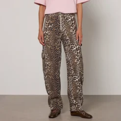 Trousers|Dr. Martens Ganni Leopard-Print Organic Cotton Trousers - XS
