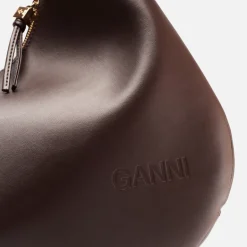 Bags|Ganni Medium Hobo Faux Leather-Blend Bou Bag