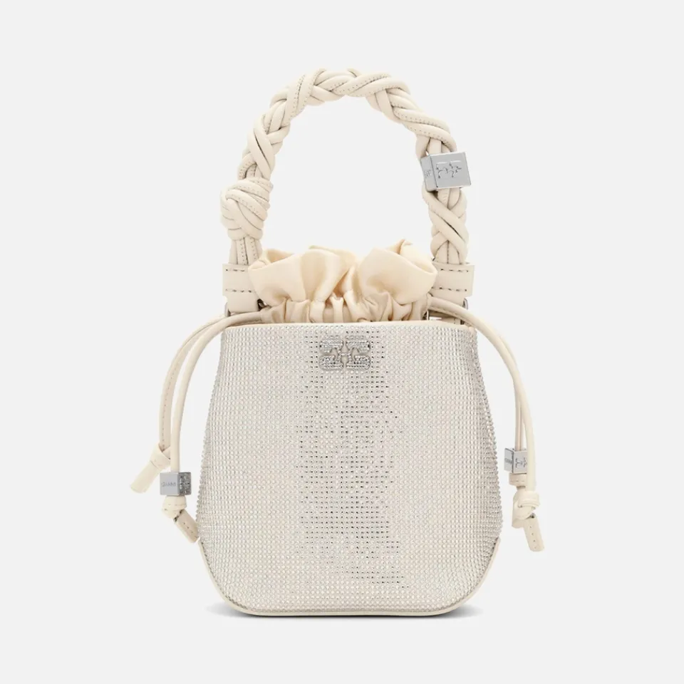 Bags|Ganni Mini Bou Embellished Faux Leather Bag