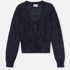 Knitwear|Ganni Mohair-Blend Knit Cardigan - L