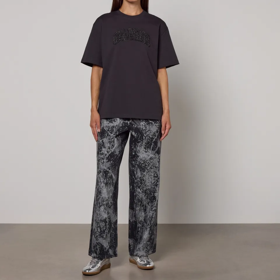 Loungewear|T-Shirts And Tops|Ganni Organic Cotton-Jersey Oversized T-shirt - XS