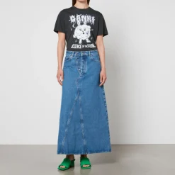 Skirts|Skirts|Ganni Organic Denim Maxi Skirt - EU 32/UK 4