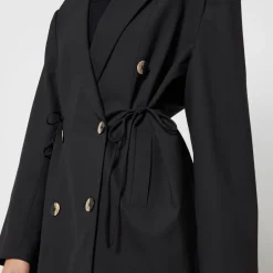 Jackets|Coats|Ganni Oversized Crepe Double-Breasted Blazer - L/XL