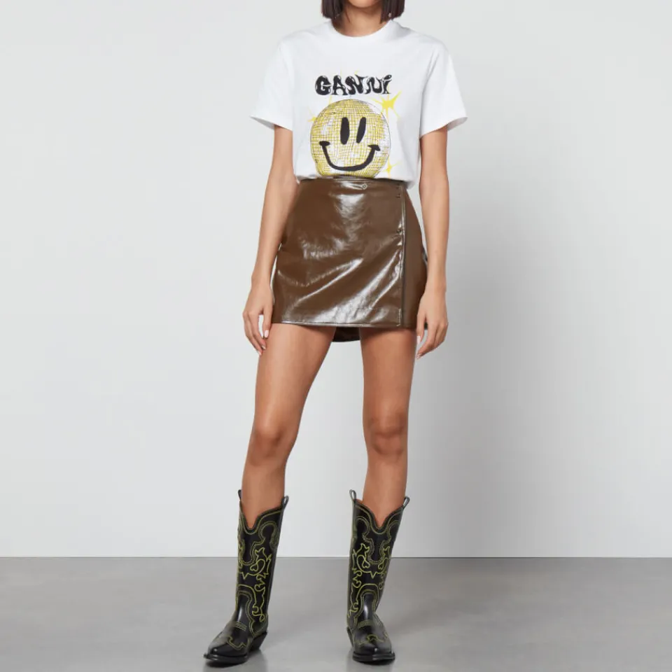 Skirts|Skirts|Dr. Martens Ganni Patent Faux Leather Mini Skirt - EU 40/UK 12