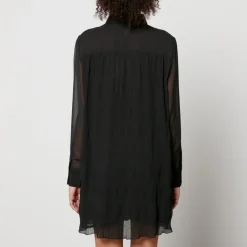 Dresses|Dresses|Ganni Plissé-Georgette Shirt Dress - EU 34/UK 6