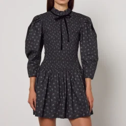 Dresses|Dresses|Sleeper Ganni Printed Floral-Print Organic Cotton Mini Dress - UK 6