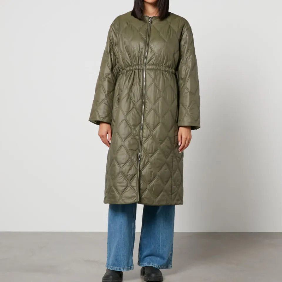 Jackets|Coats|Barbour Ganni Quilted Nylon Coat - S/M