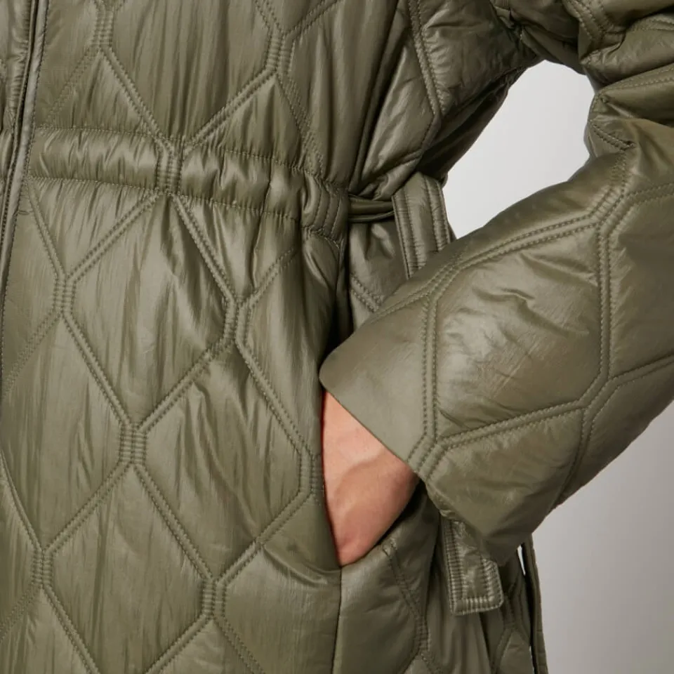 Jackets|Coats|Barbour Ganni Quilted Nylon Coat - S/M