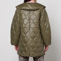Jackets|Coats|RAINS Ganni Quilted Nylon Midi Jacket - S,M