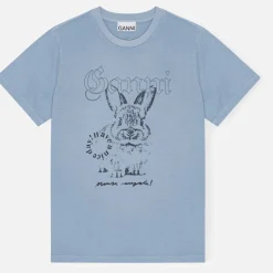 Loungewear|T-Shirts And Tops|Ganni Re-Cut Basic Relaxed Cotton-Jersey T-shirt - XS
