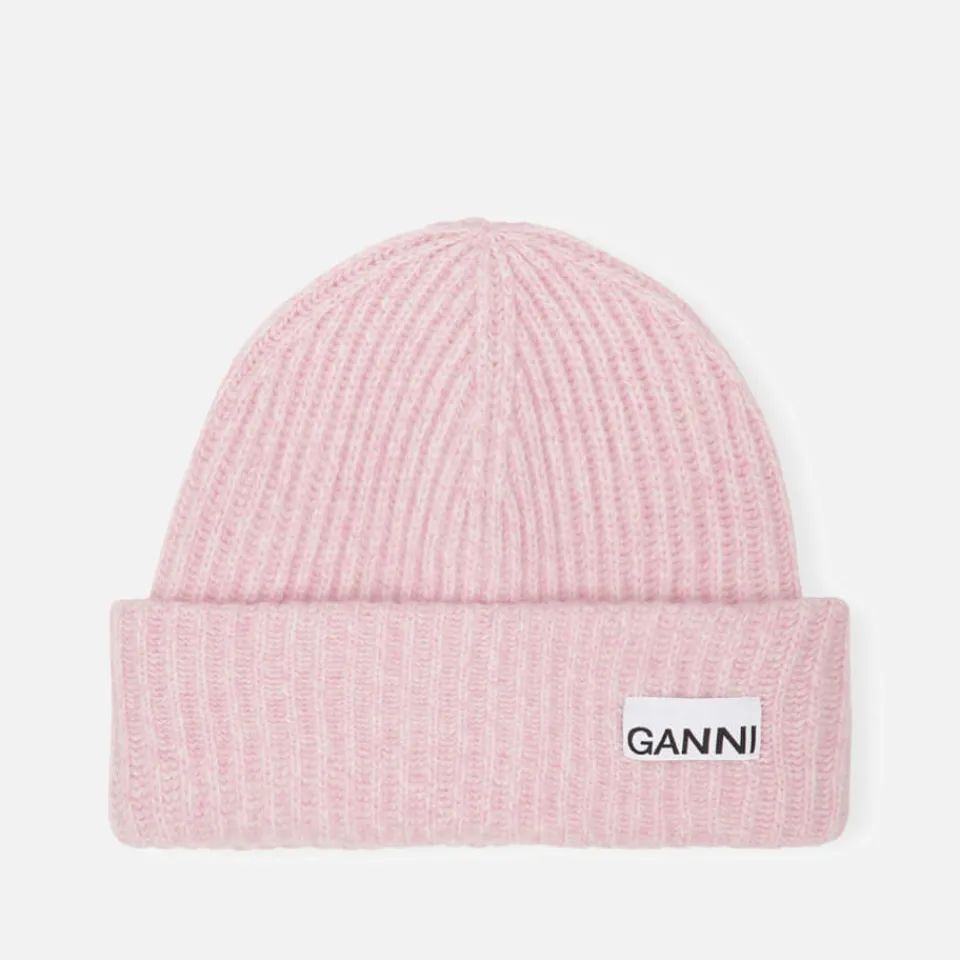 Hats|Anni Lu Ganni Ribbed Wool-Blend Beanie