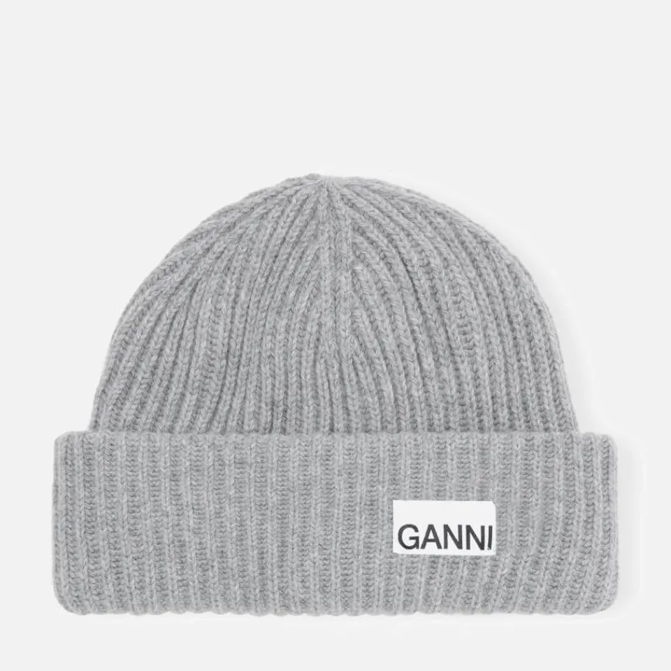 Hats|Anni Lu Ganni Ribbed Wool-Blend Beanie