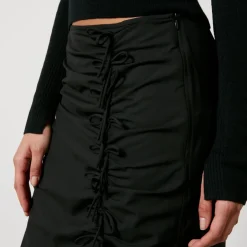 Skirts|Skirts|Ganni Ruched Crepe Midi Skirt - EU 36/UK 8