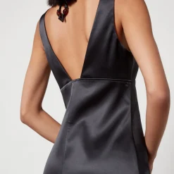 Dresses|Dresses|Stine Goya Ganni Satin Halterneck Midi Dress - EU 38/UK 10