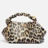 Bags|Ganni Small Bou Leopard-Print Leather-Blend Bag
