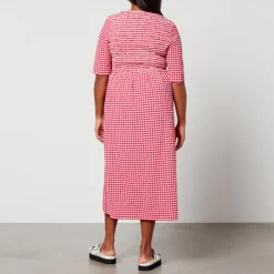 Dresses|Dresses|Anni Lu Ganni Smocked Checked Seersucker Dress - EU 34/UK 6
