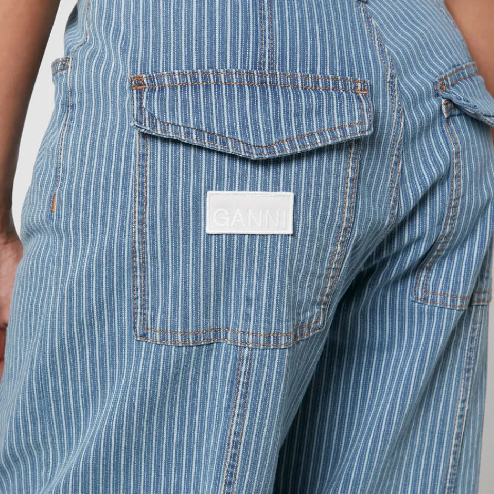Jeans|Dr. Martens Ganni Striped Denim Cargo Trousers - W28