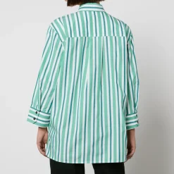 Co-Ord Sets|T-Shirts And Tops|Vagabond Shoemakers Ganni Striped Organic Cotton Shirt - EU 34/UK 6