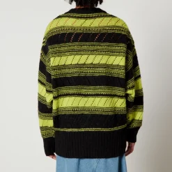 Knitwear|Dr. Martens Ganni Striped Organic Wool Cardigan - XS