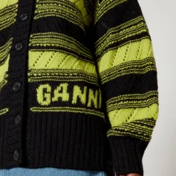 Knitwear|Dr. Martens Ganni Striped Organic Wool Cardigan - XS