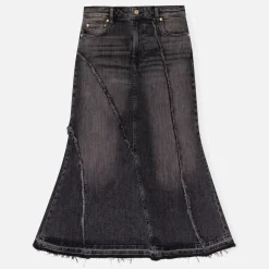 Skirts|Skirts|Ganni Tint Edge Denim Midi Skirt - 38