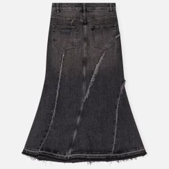 Skirts|Skirts|Ganni Tint Edge Denim Midi Skirt - 38