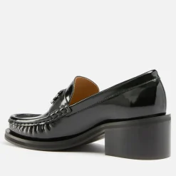 Heels|Tod's Ganni Women's Butterfly Patent Mid Heeled Loafers - UK 6