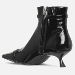 Boots|Dr. Martens Ganni Women's Eyelets Leather Kitten Heeled Boots - UK 3