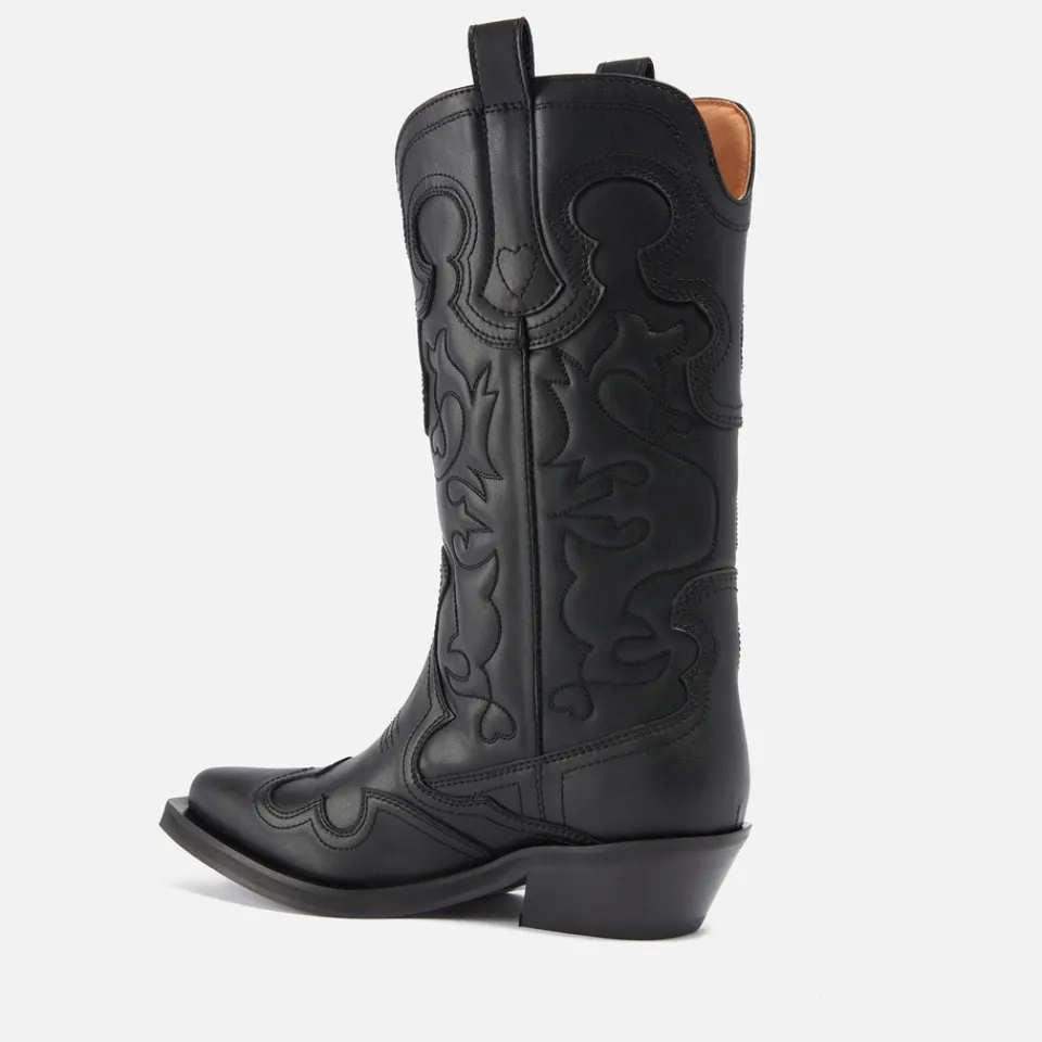 Boots|Dr. Martens Ganni Women's Faux Leather Western Boots - UK 3