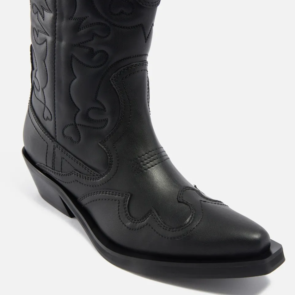 Boots|Dr. Martens Ganni Women's Faux Leather Western Boots - UK 3