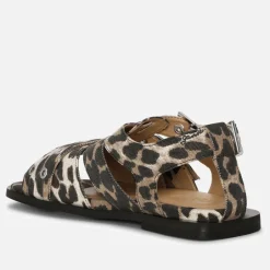 Sandals & Slides|Sandals|Ganni Women's Feminine Denim Strap Sandals - UK 3