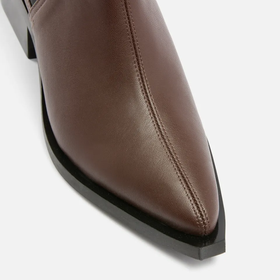 Boots|Tory Burch Ganni Women's Leather Chunky Chelsea Boots - UK 3