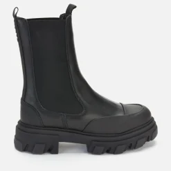 Boots|Ganni Women's Leather Mid Chelsea Boots - UK 3