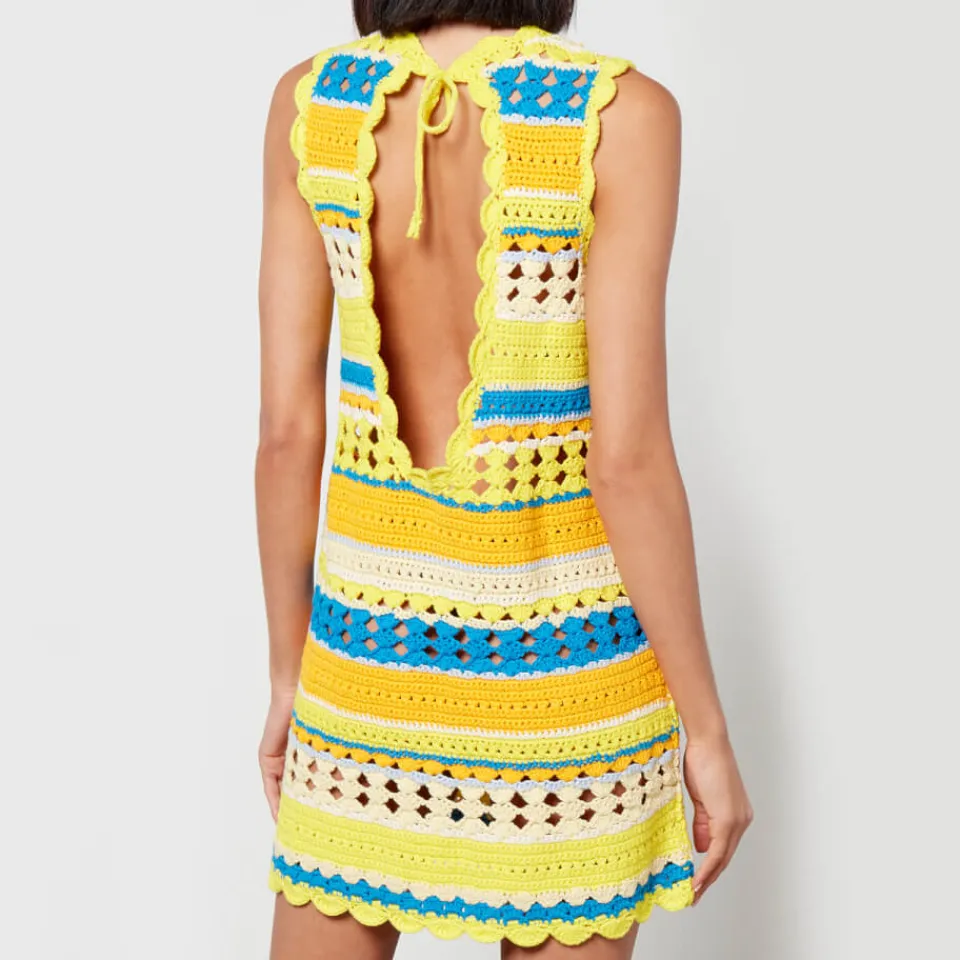 Dresses|Dresses|Ganni x Coggles Crocheted Organic Cotton Tunic - L