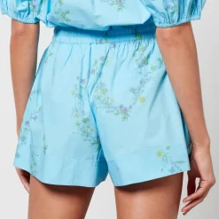 Shorts|Shorts|Cras Ganni x Coggles Floral-Print Organic Cotton Shorts - EU 34/UK 6